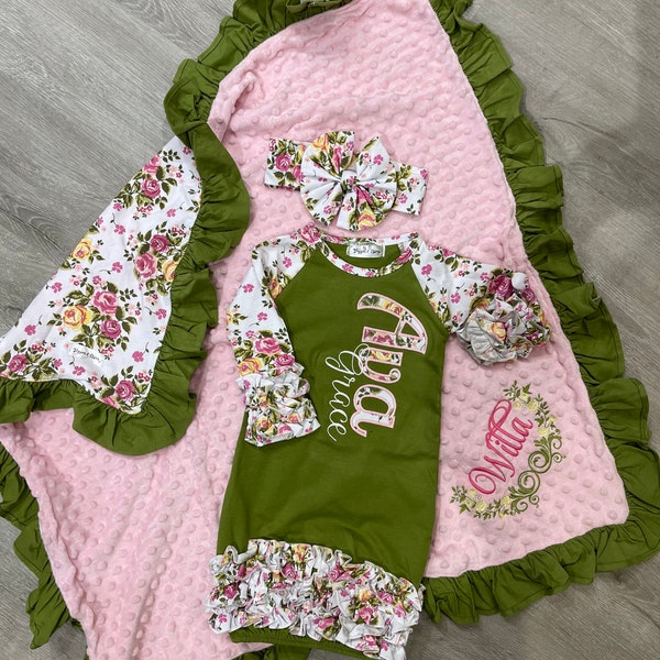 Olive Green Baby Clothes Etsy