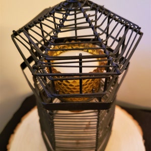 Lighthouse Votive Candle Holder, Modern Lines, Candle Decor, Votive Candle