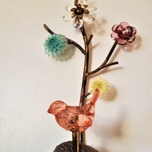 Springtime Wall Hanger, Birds, Flowers, Vines