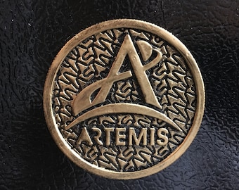 2,5 Zoll ARTEMIS Mission Logo mit NASA Hintergrund Kühlschrank Magnet