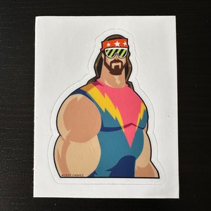 Macho Man Randy Savage Vinyl Sticker