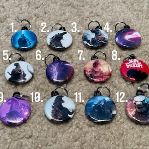 Godzilla Minus One / Shin Godzilla 1.25&quot; Keychain! Button! Magnet! Badge Reel! You Pick~