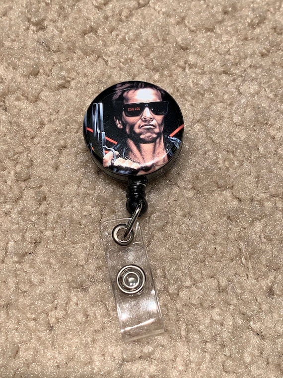 The Terminator 1.25 Badge Reel, Keychain, Pinback Button or Magnet