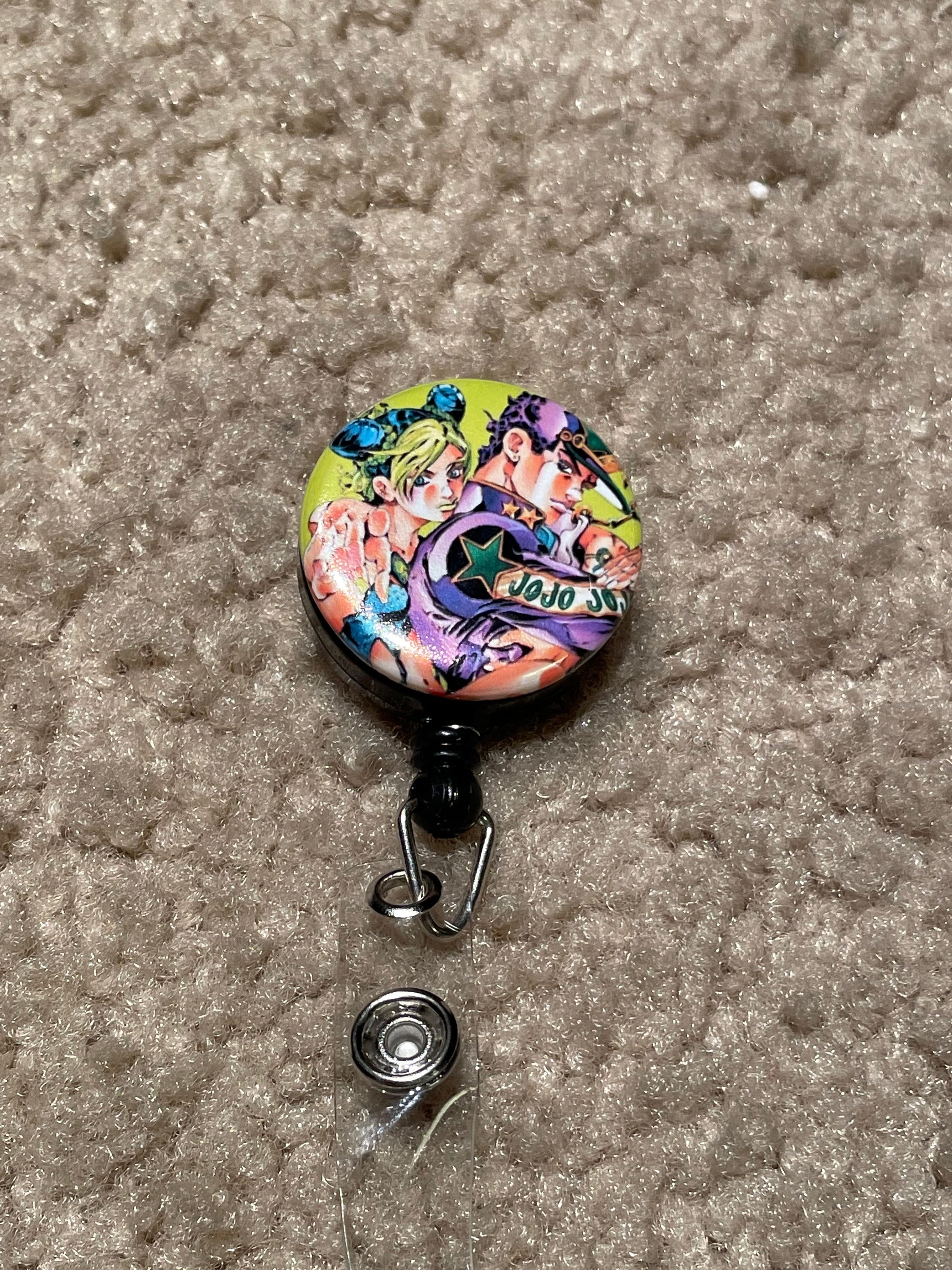 Jojos Bizarre Adventure 1.25 Badge Reel of Jolyne & Jotaro Cujoh, Stone  Ocean High Quality 