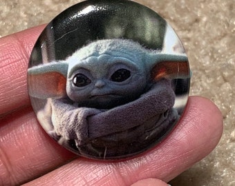 Disney Star Wars Mandalorian 1.25" Pinback Button Baby Alien #3