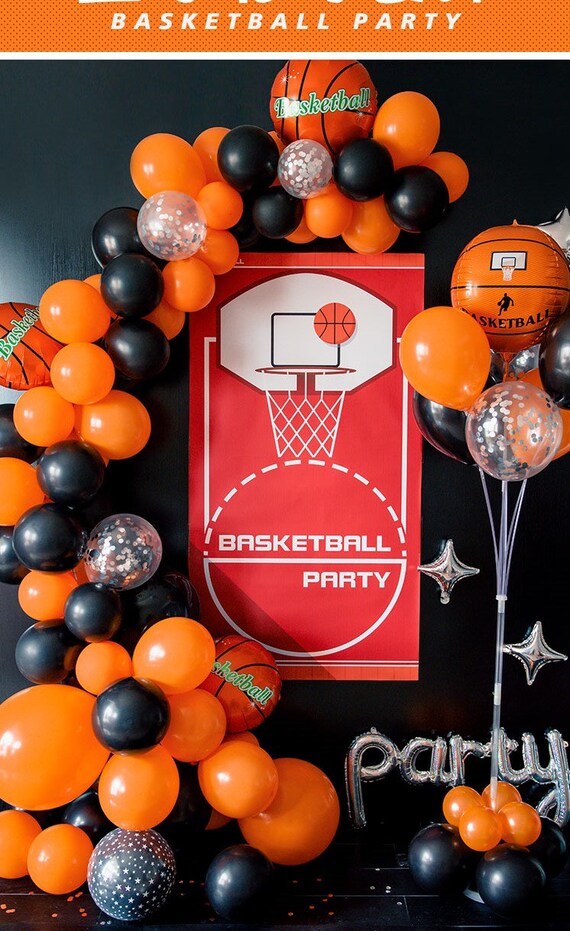 Basketball Theme Birthday Decorations Basketball Birthday Etsy