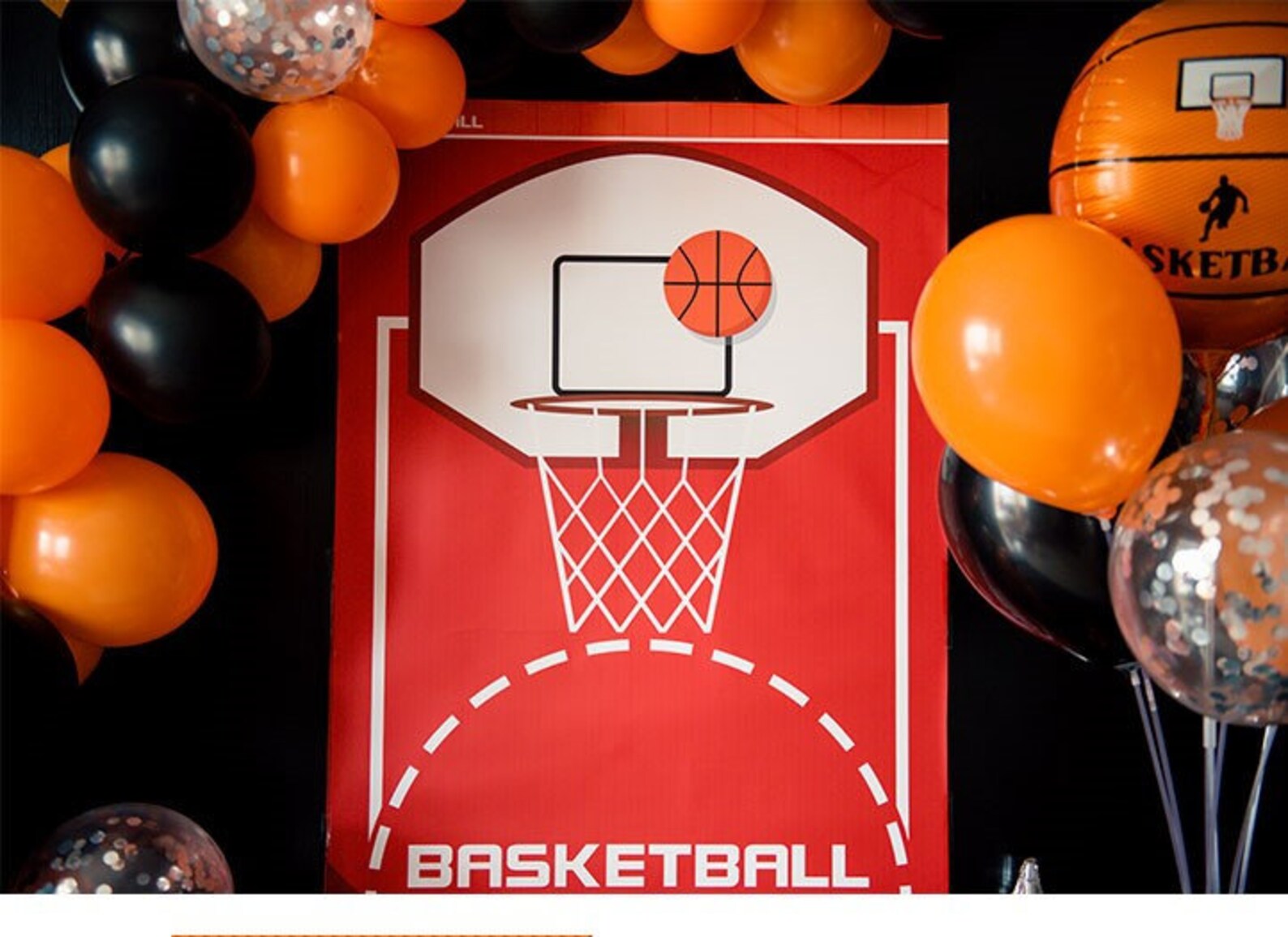 Basketball Theme Birthday Decorations Basketball Birthday Etsy