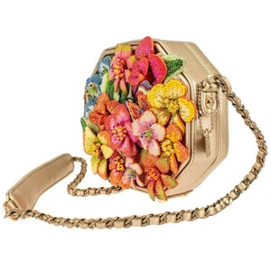 Mary Frances Wild Blossom Embellished Floral Handbag Brand New - Etsy