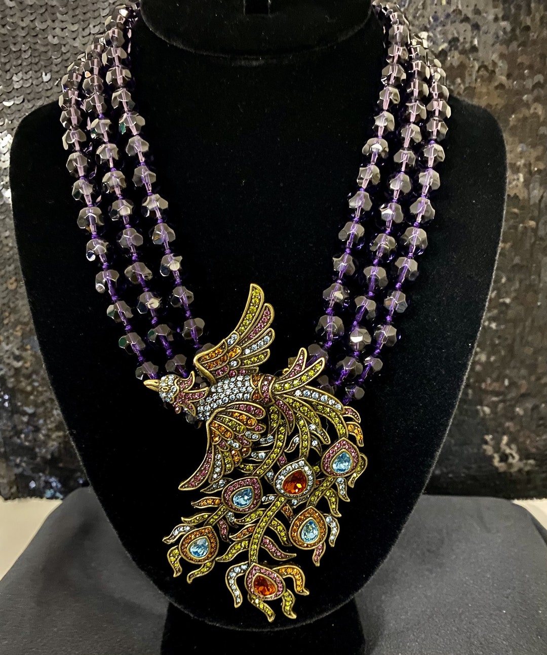 ■VINTAGE HOLLYWOOD■ Colorful Vacation Daisy Necklace VH243 Vintage Hollywood] Colorful Vacation Daisy Necklace_VH