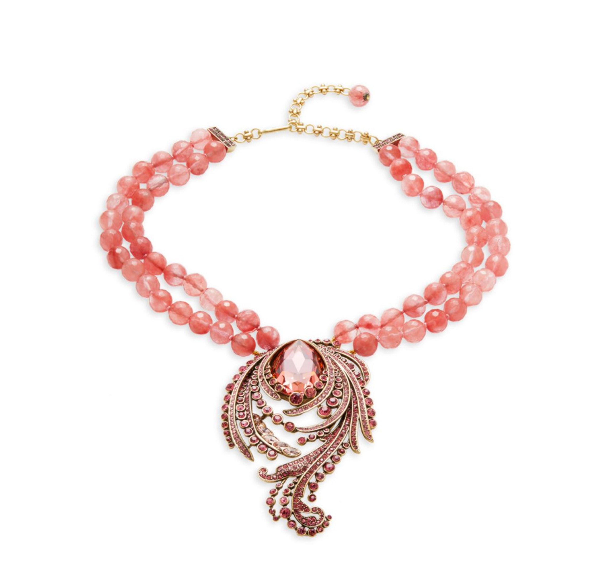 Heidi Daus Make Some Waves Statement Beaded Crystal Necklace Swarovski Elements