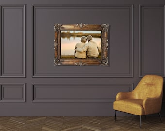 瞬間お値下げ❣️ヴィンテージ木製フレーム　ディスプレイに　額縁アート　木製額縁 Amazon.com - Retro Photo Frame,Embossed Jewelry Display