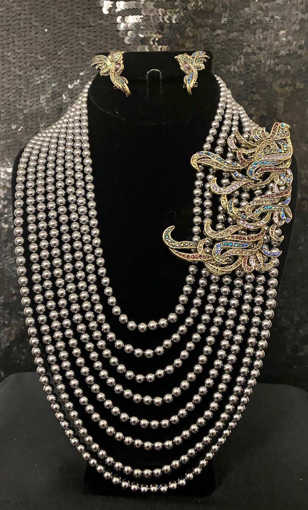 Brand NEW Heidi Daus Phoenix Rising Crystal Accented Eight