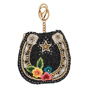 Mary Frances Good Luck Horseshoe Coin Purse/Key Fob New With Tags From the Fall 2021 Collection