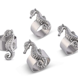 Arthur Court Sea Horse Servilleteros Set de 4 cajas originales a estrenar