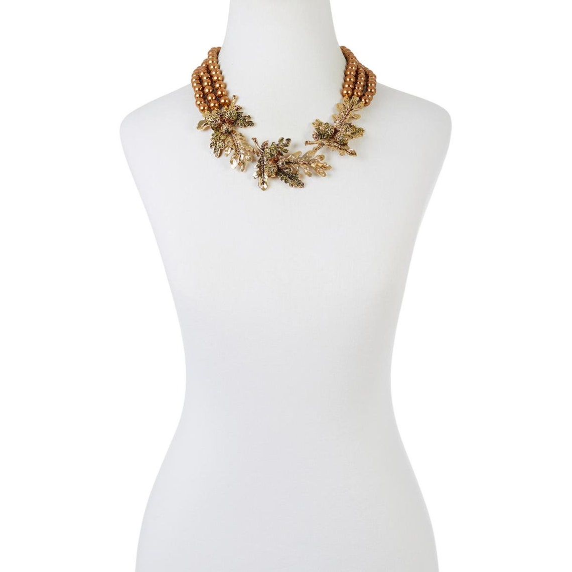 Heidi Daus Autumn Leaves 3 Strand Crystal Accented Necklace - Etsy