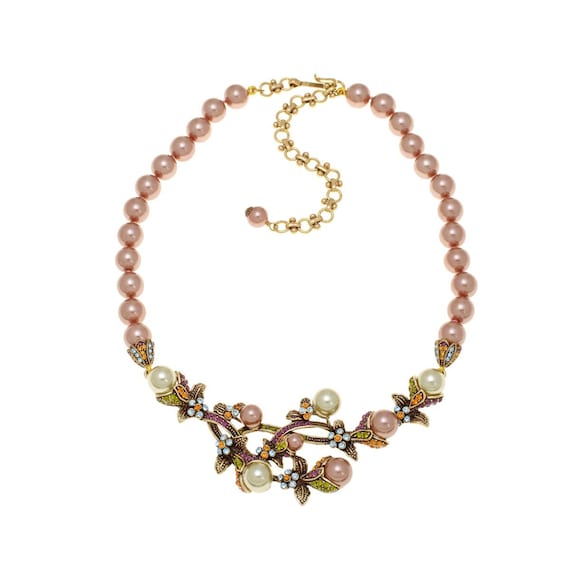 Set di collana e spilla Heidi Daus Pezzi di tendenza fantasia Perle Cristalli COSÌ COM'È - Italia Set di collana e spilla Heidi Daus Pezzi di tendenza fantasia Perle Cristalli COSÌ COM'È - Italia