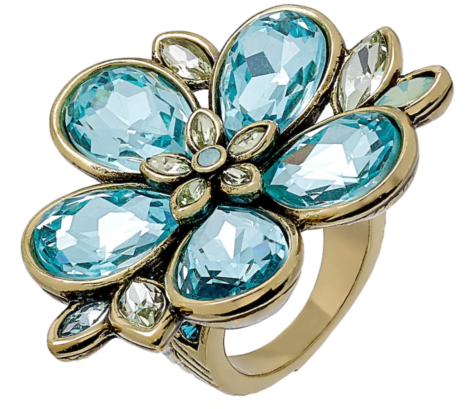 Heidi Daus It's Good to Be Queen Crystal-Encrusted Ring