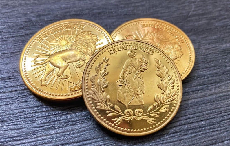 14K Gold coin John Wick. Continental hotel coin. 10pcs Gold Etsy