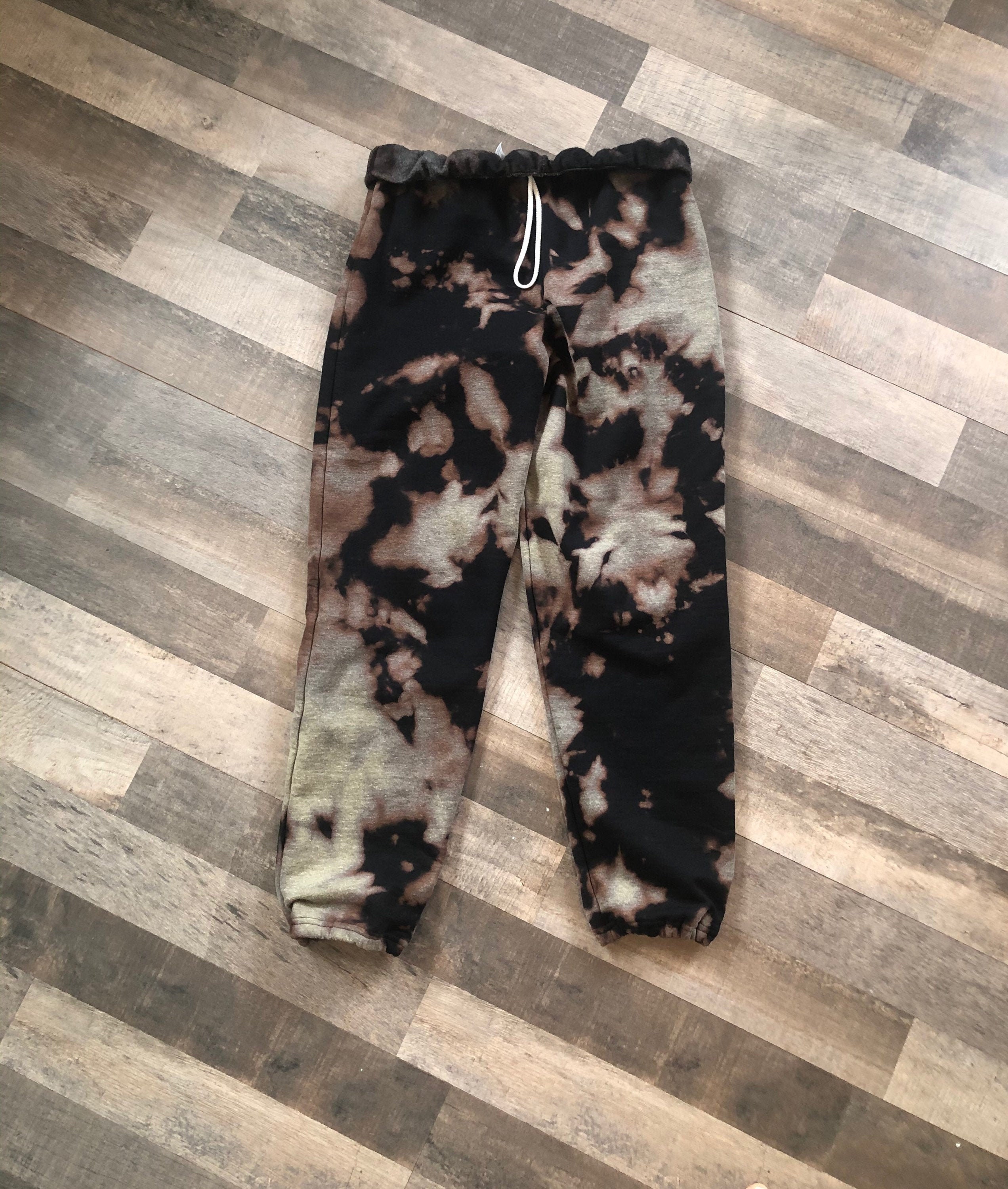 Reverse Tie Dye Sweatpants | Etsy