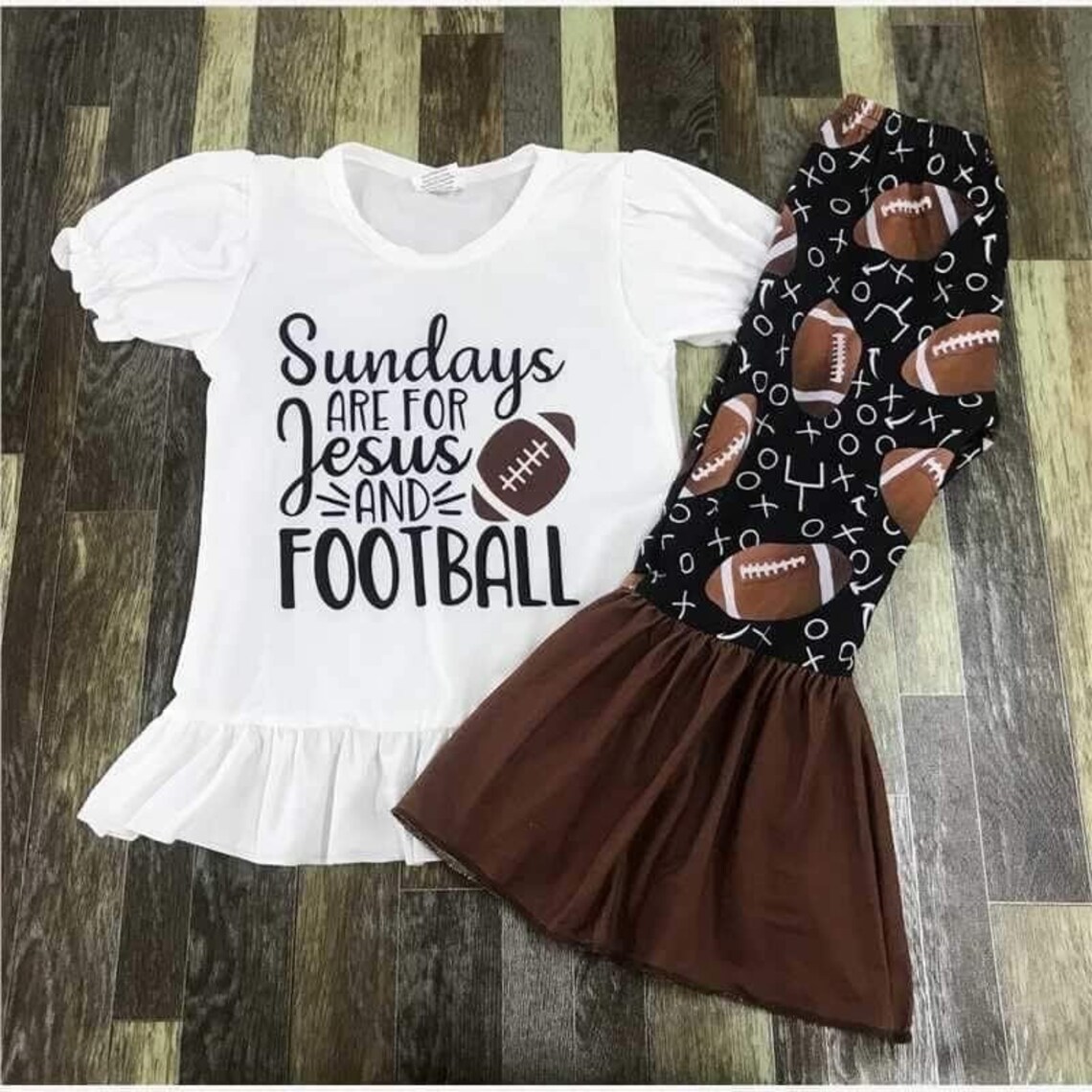 Baby Girl Football Outfit Girl Football Outfit Set Football Etsy