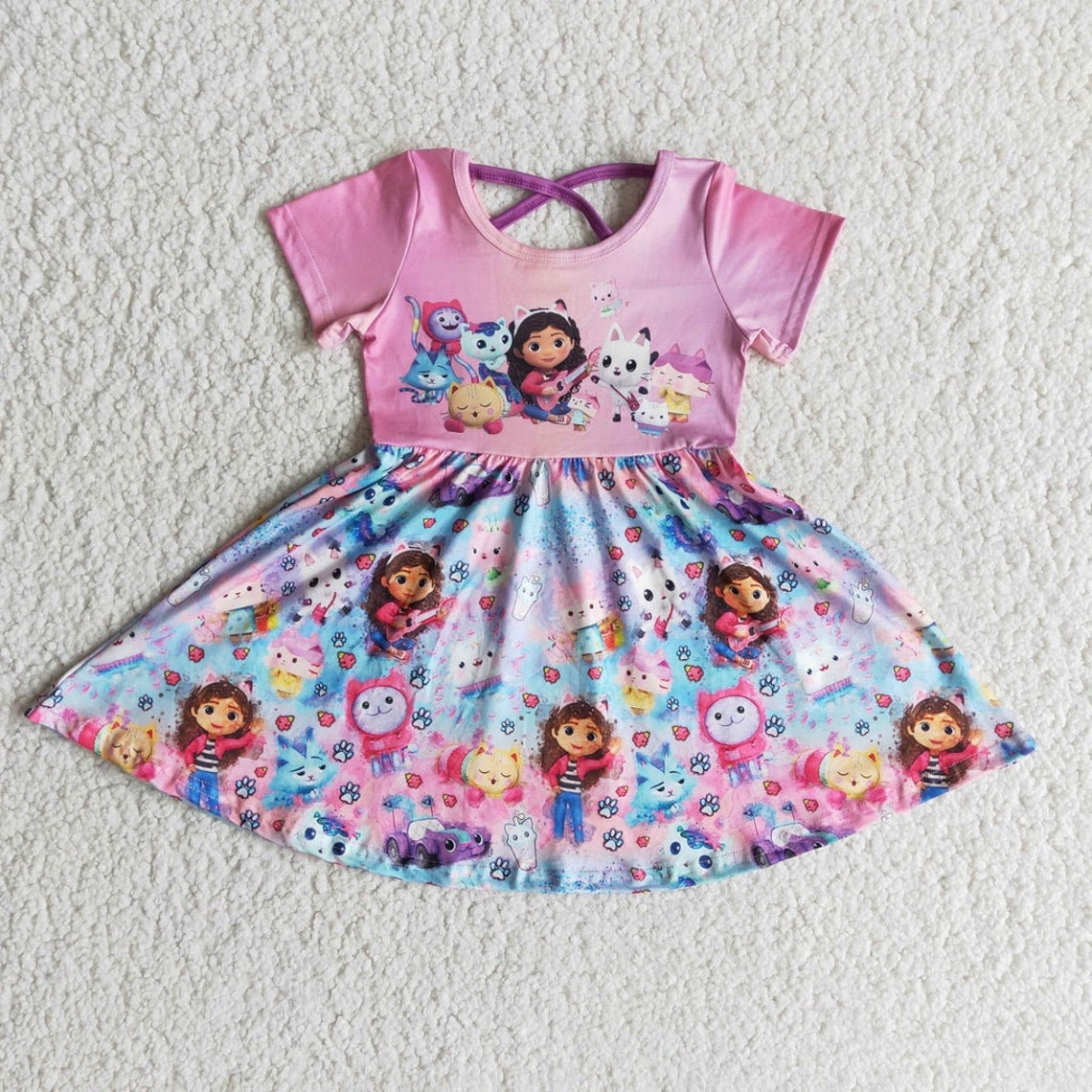 Gabby's Dollhouse Birthday Dress Baby Toddler Kids Gabby Etsy UK