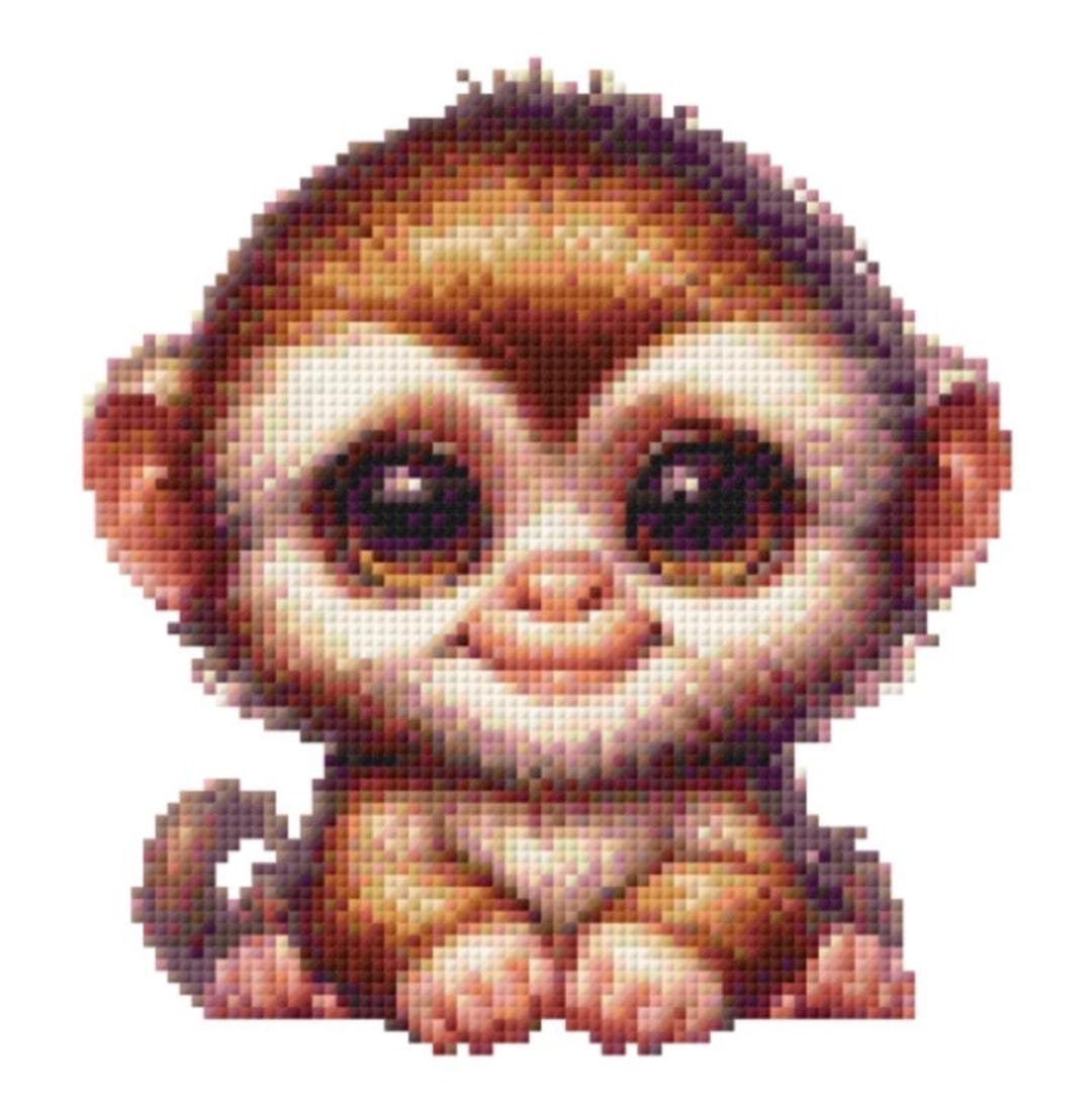 Cute Baby Monkey Cross Stitch Pattern. PDF Digital Download- Easy ...