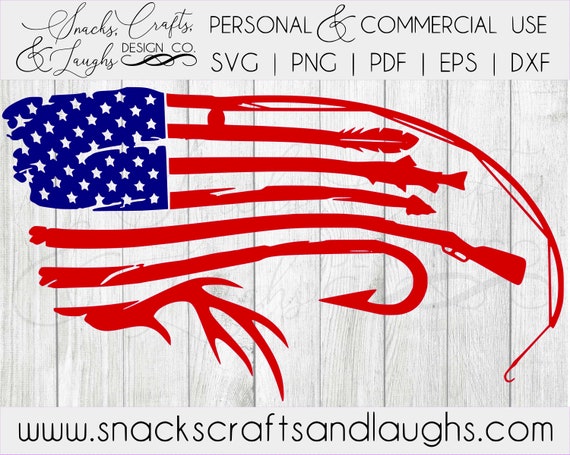 Download Hunting Fishing American Flag SVG Hunting SVG Fishing SVG ...