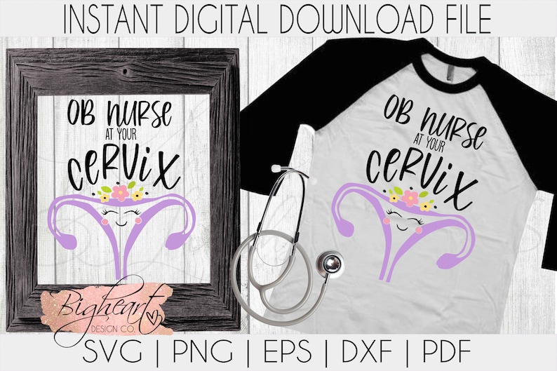 Ob Nurse At Your Cervix Svg Ob Nurse Svg Etsy