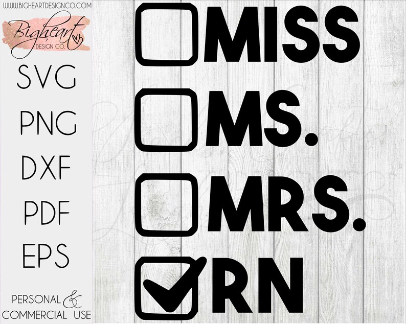 Download Miss Ms Mrs Rn Svg Nurse Svg Nurse Graduation Svg Etsy