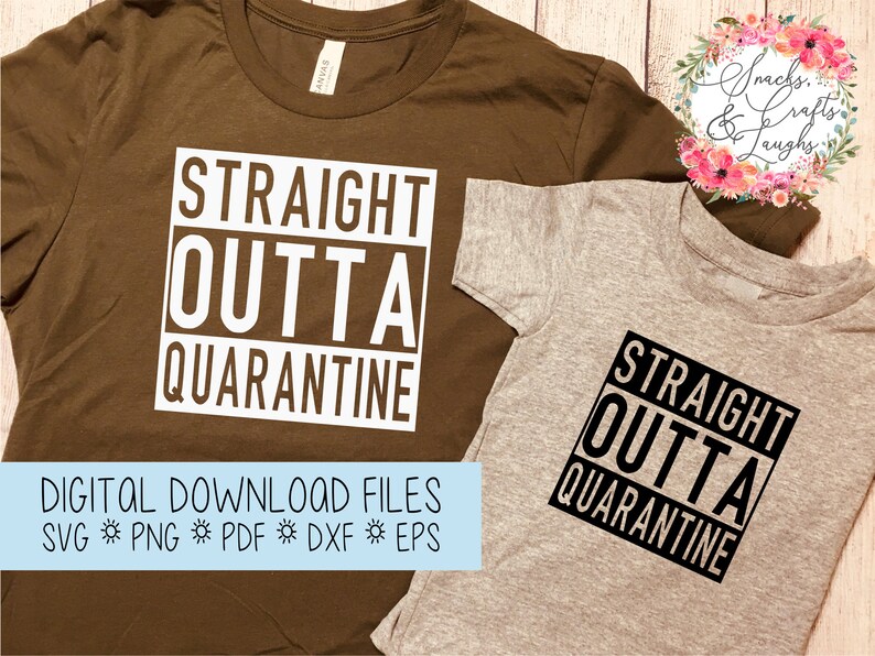 Straight Outta Quarantine SVG Quarantine Baby SVG Straight ...