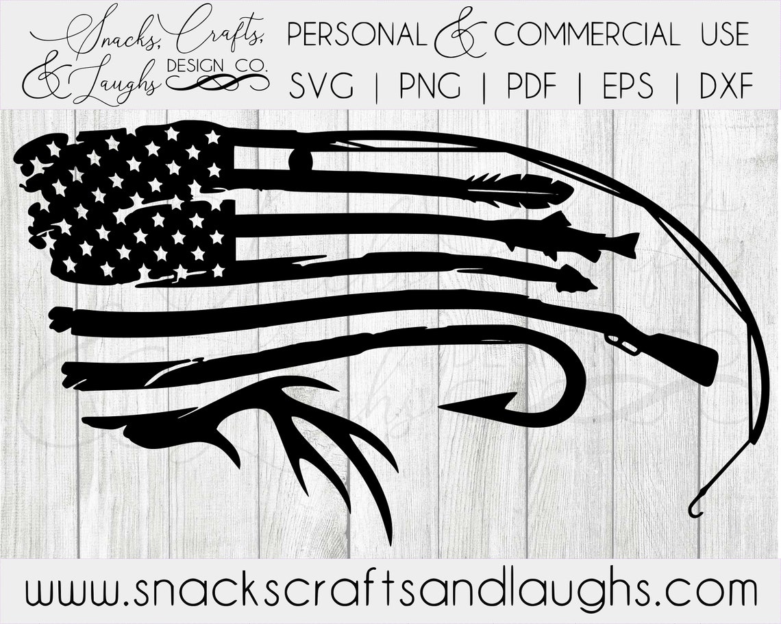 Download American Flag Fishing Svg 212 Dxf Include Free Svg Cut Files