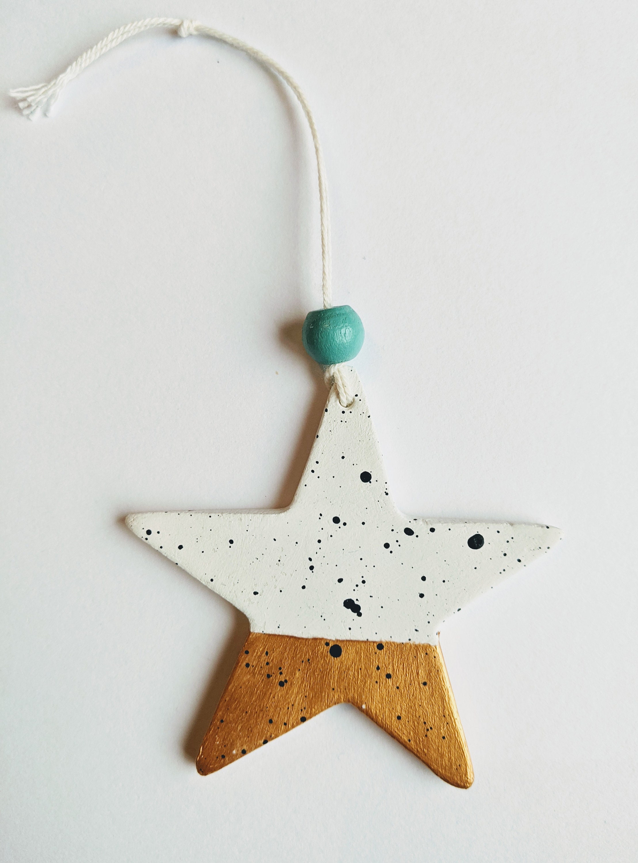Handpainted star wall hanging decoration Etsy