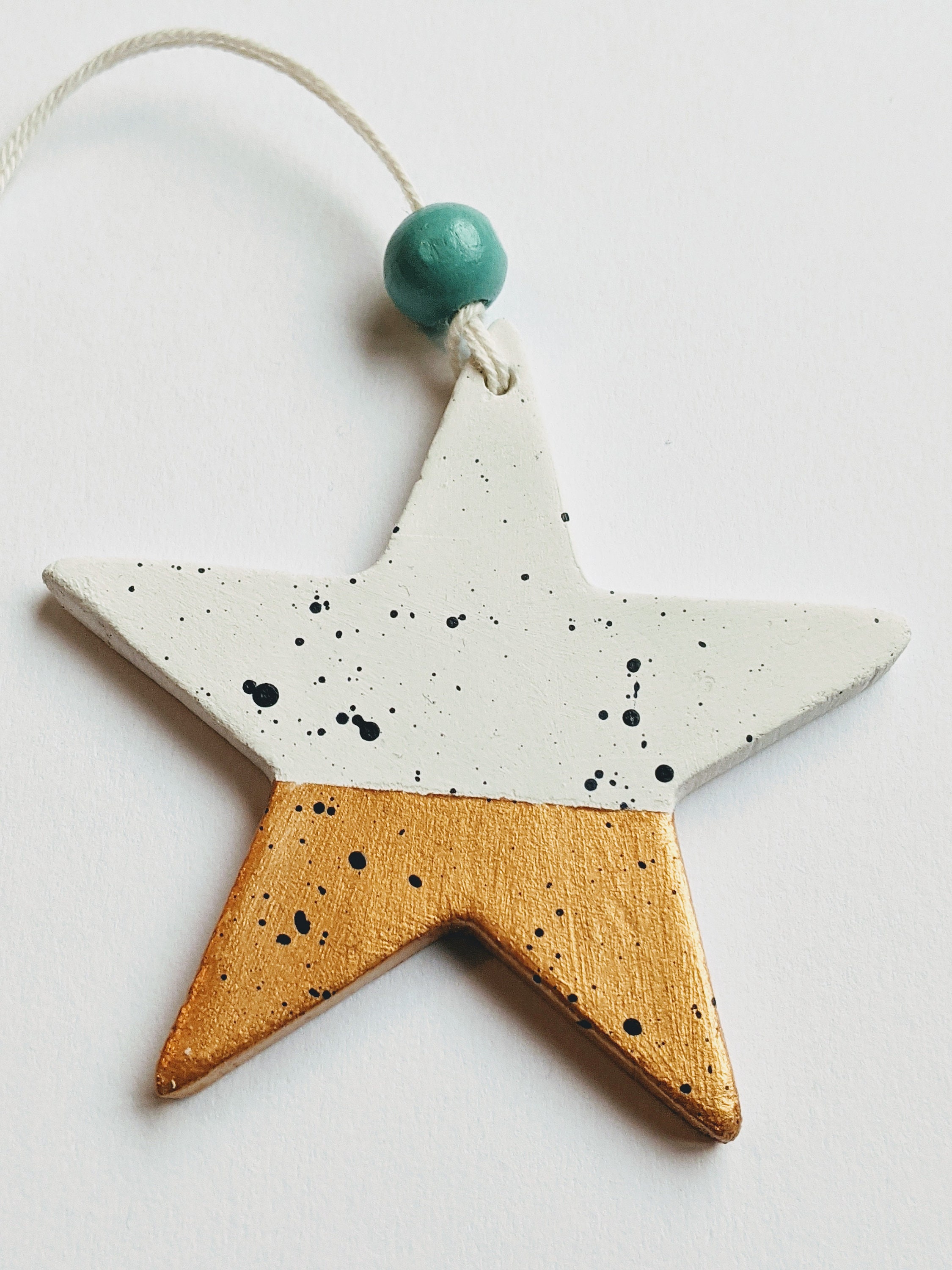 Handpainted star wall hanging decoration Etsy