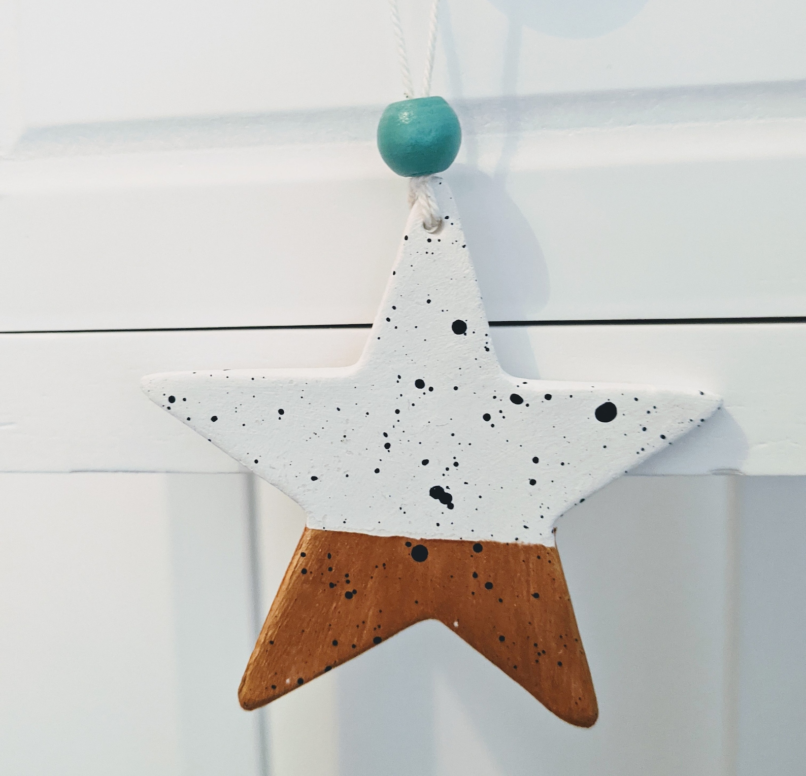 Handpainted star wall hanging decoration Etsy
