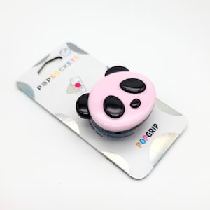 Resin Pink Panda Bear Phone Grip