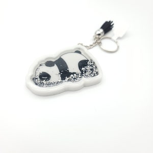 Panda Bear Shaker Key Chain, Keychain, Panda Shaker Charm