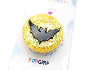 Fledermaus mit Mond Glitzer Kunstharz popsocket