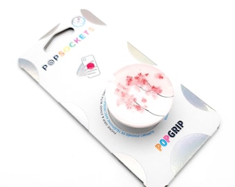 Hand Painted Resin Sakura Cherry Blossom  Phone Grip