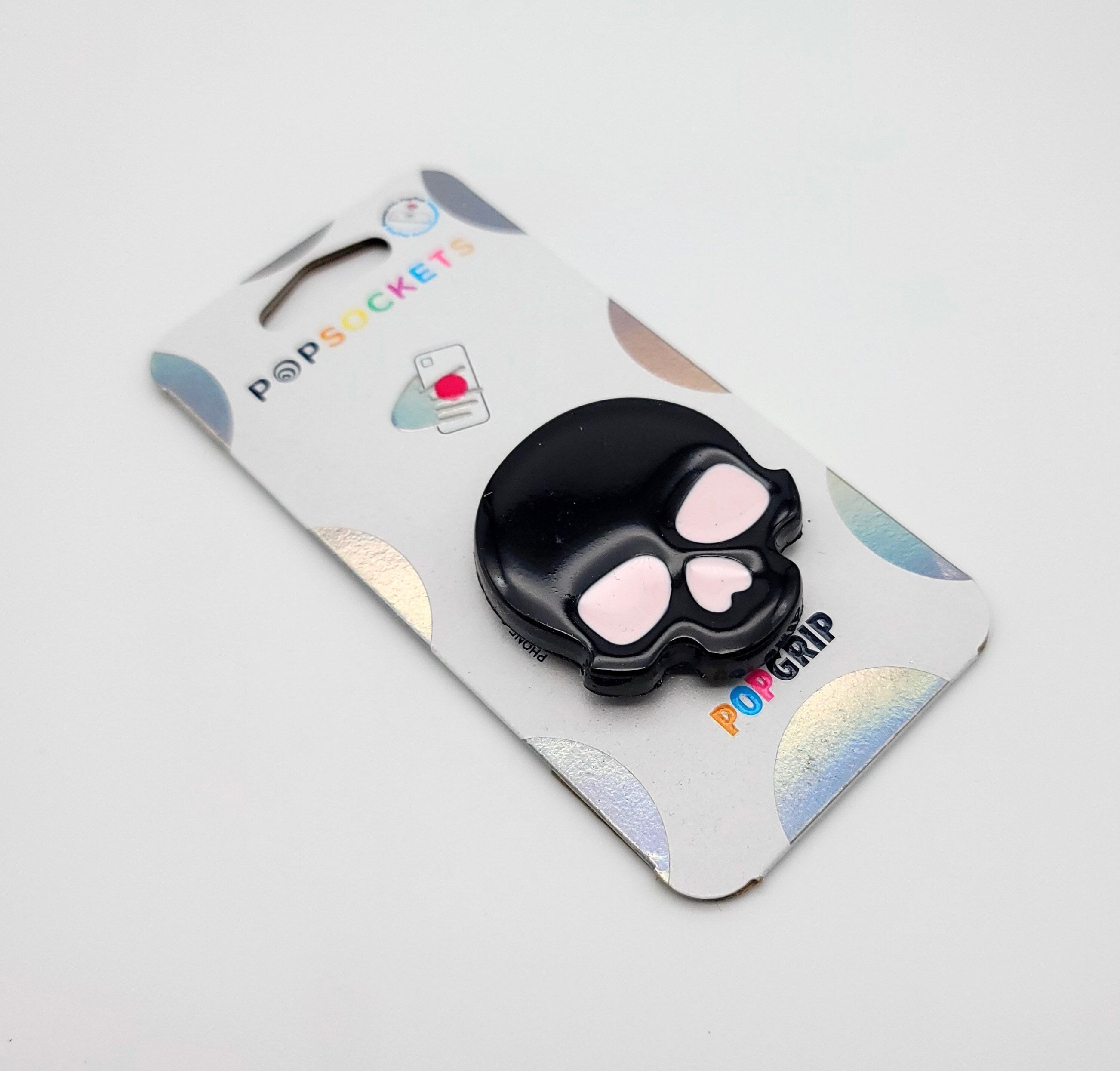 Adorable Handmade Resin Skull Phone Grip Popsocket, Skull