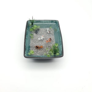 Miniature Realistic Resin Japanese Koi Fish Pond