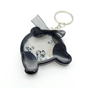 Panda Bear Shaker Key Chain, Keychain, Panda Shaker Charm