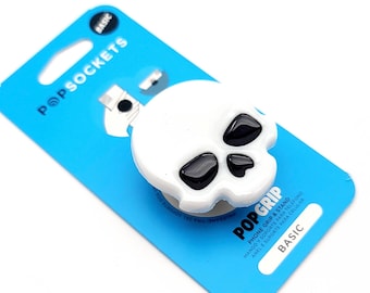 Adorable Handmade Resin Skull Phone Grip , Skull Popsocket , Kawaii, Goth