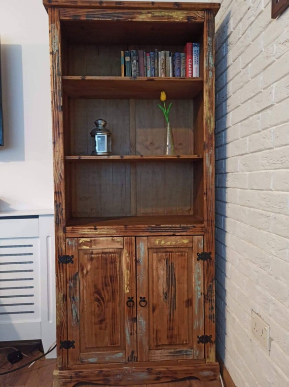 Solid Mexican Pine Bookcase Etsy