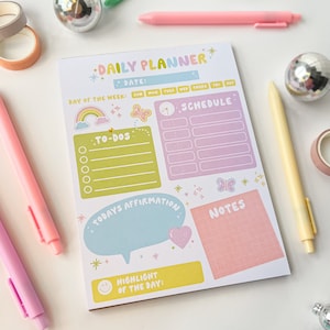 Pastel Daily Planner Notepad