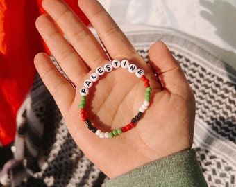 Palestine Unity Beaded Bracelet | 100% of ALL proceeds donated to the Palestine Relief Fund