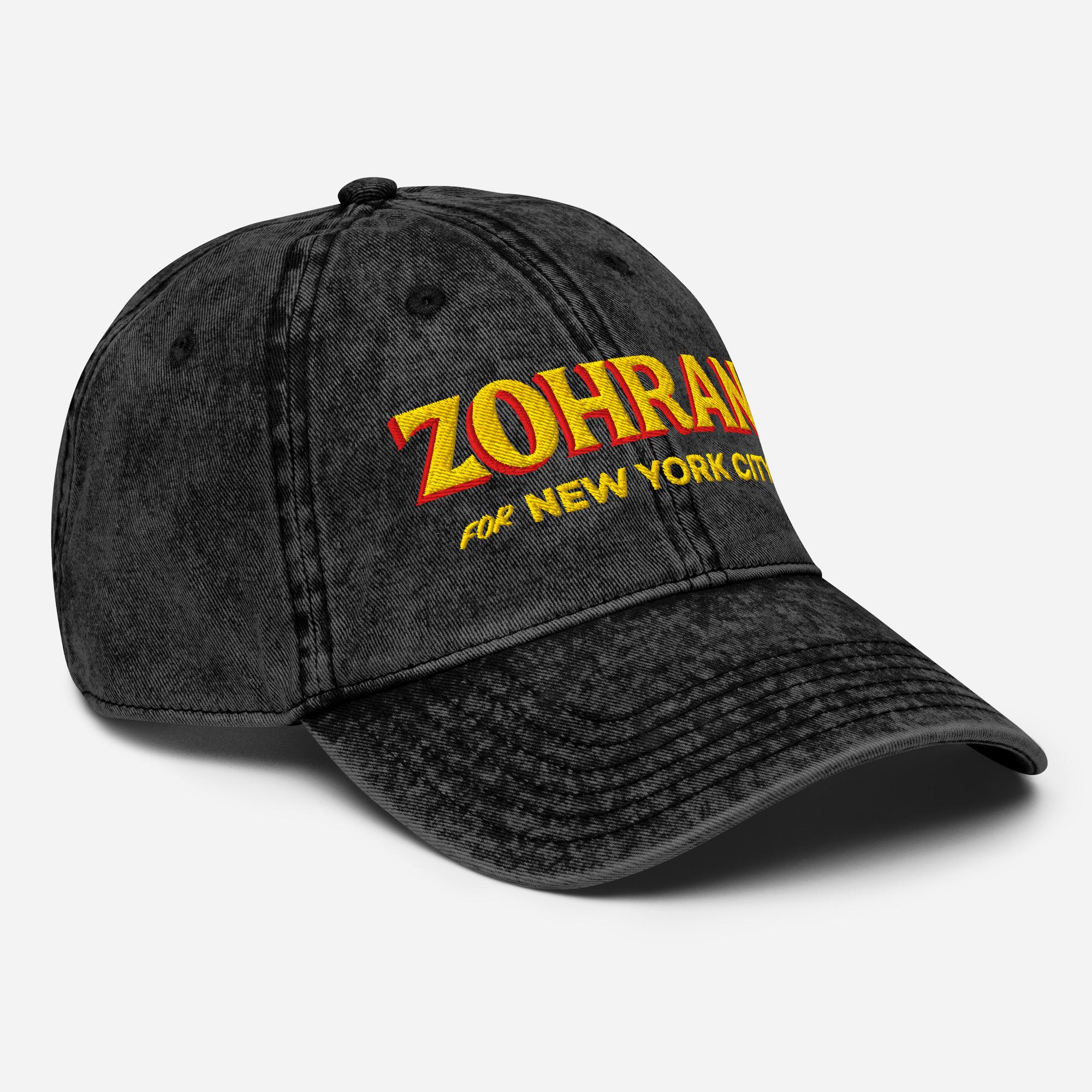 Zohran Mamdani Baseball Cap: NYC Muslim Mayor, Distressed Cotton