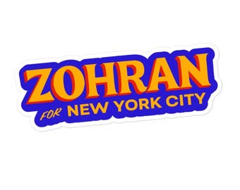Zohran Mamdani for NYC Mayor 2025 Sticker: Progressive Activist Decal