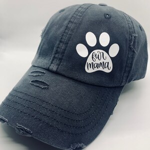Fur Mama Baseball Hat. Handcrafted Hat for Dog Mom&#39;s. Unique, Fun, Sporty Accessories for Dog Lovers. Made by Swagger Pup!