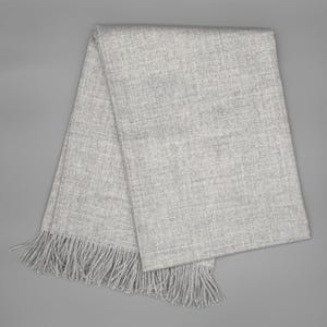 Luxury Baby Alpaca Throw Blanket 135x180 cm in Beige Grey Natural Colors | Lightweight Soft Wool Sofa Blanket | Sustainable Alpaca Decor