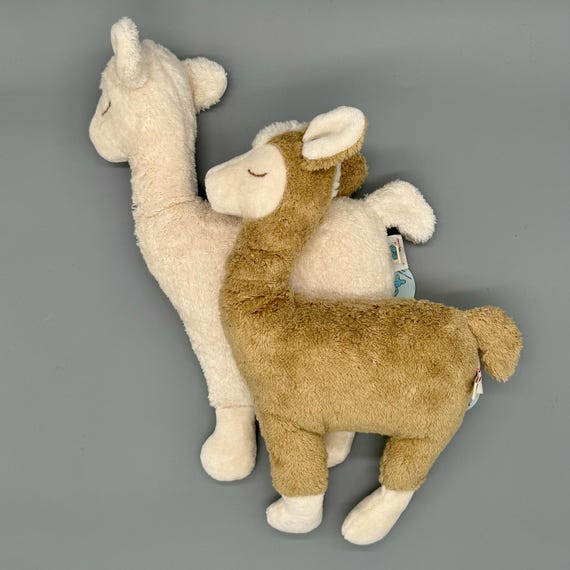 Handmade Alpaca Plush Toy - Vegan, Washable & in White or